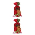 thumbnail image 3 of Toystoory Bolso pequeño de regalo de Navidad, bolsa con cordón de reno, muñeco de nieve, Papá Noel, decoración para fiesta de Navidad de Type5 NO5, 3 of 6
