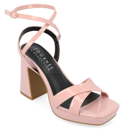 

Journee Collection Womens Zorana Tru Comfort Foam Mid Heel Platform Sandals