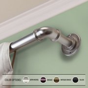1" Blackout Curtain Rod 2848 inch Satin Nickel