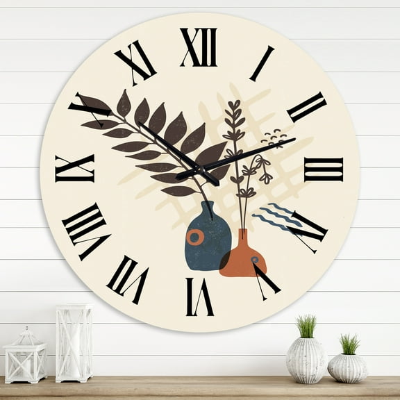 Designart 1 in Modern,Contemporary Wall Clock