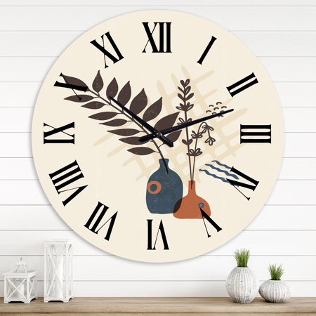 Designart 1 in Modern,Contemporary Wall Clock