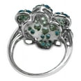 thumbnail image 3 of Art Deco 925 Sterling Silver 2.63 Ctw Neon Apatite Women Love Engagement Ring, 3 of 8