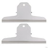 2 Pack Large Bulldog Clips, Metal Paper Clip, Bull Dog Clips Stainless Steel