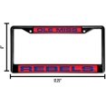 thumbnail image 3 of Mississippi Ole-Miss-Rebel's Black Metal License Plate Frame Holder, 3 of 5
