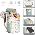 thumbnail image 5 of Floral Cartoon Backpack Cooler Insulated Leak Proof, Aesthetic Design Lunch Backpack with Double Compartments, Waterproof for Office, Beach, Picnic, Hiking, 5 of 6