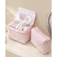 thumbnail image 4 of Bolsa de maquillaje acolchada HBSelect Travel de algodón para mujeres y niñas, 4 of 7
