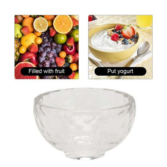 LEORX Clear Bowls Facial Water Bowl Crystal Transparent 2Pcs