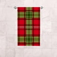 thumbnail image 6 of 2 Pcs Face Bath Towels Set Christmas Tartan Washcloths for Bathroom Hotel Kitchen, 30"x15", Absorbent Soft Hand Fingertip Towels, 6 of 6