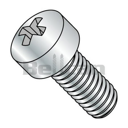 Zinc Fillister Head (Shorpioen 0810MPL No.8-32 x 0.62 Phillips Fillister Head Fully Threaded Machine Screw - Zinc - Box of)