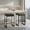 Green, variant on Demi Bonn 26 Inch Counter Height Bar Stools Set of 2 with Faux Leather Upholstered Seat, Modern Kitchen Stools for Dining Room Island, Comfortable Cushion, Gray