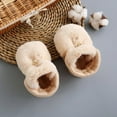 thumbnail image 6 of Baby Shoes Drill Bit Soft And Warm Non-slips Brown Pink White Khaki Cartoon Plush Cotton 1 Pair, 6 of 17