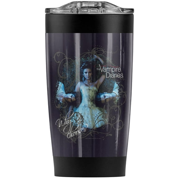 Vampire Diaries/Why Choose Stainless Steel Tumbler 20 oz Coffee Travel Mug/Cup, Vacuum Insulated & Double Wall with Leakproof Sliding Lid | Great for Hot Drinks and Cold Beverages