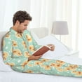 thumbnail image 5 of KLL Cute Duck Sleepwear Mens Flannel Pajamas,Long Cotton Pj Set, 5 of 7