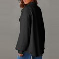 thumbnail image 6 of Cardigan Sweaters For Women Cable Knit Shacket Lightweight Long Sleeve Down Shirt Casual Oversized Blouse Top Nylon Spandex Nylon Jacket Outerwear Jackets 1Pc Black L Sweaters For Women, 6 of 9
