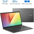 thumbnail image 3 of ASUS VivoBook S513 15.6" FHD Laptop, AMD Ryzen 5 5500U, 8GB RAM, 512GB SSD, Windows 10 Home/Windows, Indie Black, S513UA-DS51, 3 of 20