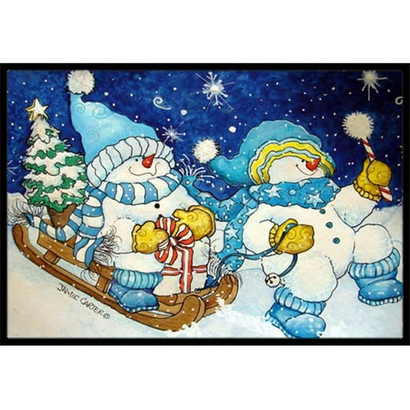 Celebrate The Season Of Wonder Snowman Indoor & Outdoor Mat, 24 x 36 in.