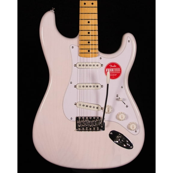Open Box Squier Classic Vibe '50s Stratocaster 25.5 in Electric Guitar, White Blonde with Tremolo Bridge