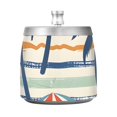 thumbnail image 7 of Coconut Trees Summer Umbrellas Ashtray with Lid Cigarette Ashtray Stainless Steel Ash Tray Ash Holder for Home Outdoor, 7 of 7