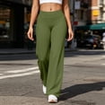 thumbnail image 4 of Annhoo Yoga Pants Women Stretchy High Waist Comfy Solid Color Loose Pants Comfy Soft Casual Workout Gym Trousers, 4 of 9
