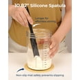 thumbnail image 3 of Sourdough Starter Jar Kit - 47 oz Large Wide Mouth Bread Starter Jar with Feeding Tracking Band, Silicone Spatula, Sourdough Bread Baking Supplies, 3 of 7