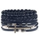thumbnail image 2 of Pulseras para mujer, regalos para mujeres y hombres, pulsera de cuero tejida vintage, juego de pulseras de cuero con guitarra de aleación, joyería de pulsera., 2 of 2