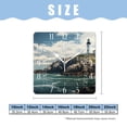 thumbnail image 2 of 10 Inch Wall Clock Battery Operated Silent Clock Decorative for Office, Kitchen, Outdoor, Living Room，Lighthouse Blue Sky Cute, 2 of 4