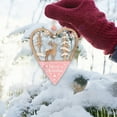 thumbnail image 4 of Qocolhg Handmade Christmas Ornaments, Wooden Decorative Hanging Christmas Tree Decor, Xmas Tree Bells Star Heart Home Decorations for Girls, Woodland Reindeer Snowflake Gift Tags, 4 of 8