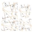 thumbnail image 2 of Aosijia 4 Pcs Marble Shower Curtain Sets Bathroom Sets with Shower Curtain and Rugs and Accessories Rug Toilet Lid Cover and Non-Slip U Shape Mat Waterproof Shower Curtain with 12 Hooks, 2 of 4