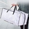 thumbnail image 2 of Specollect Heavy Duty Clear Moving Bags - Extra Large Storage Totes with Backpack Straps & Strong Zippers, Space-Saving Foldable Design, 2 of 6