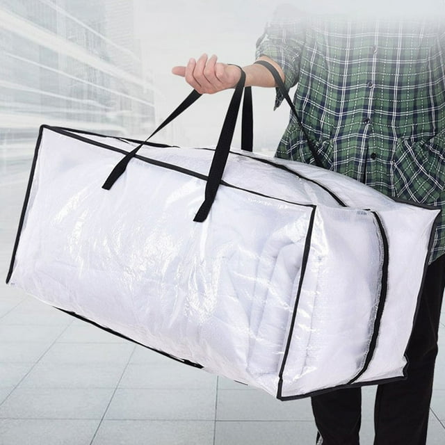 Vadktai Heavy Duty Extra Large Moving Bags with Backpack Straps, Strong Handles & Zippers, Storage Totes For Space Saving, Fold Flat, Alternative to Moving Box