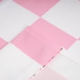 thumbnail image 5 of Pink Checkered Kitchen Curtains, Rustic Farmhouse Kitchen Curtain, Checkerboard Vintage Small Kitchen Curtains Sets for Bathroom Cafe Window Treatment Drapes 2 Panels (Each 27.5x39 Inch), 5 of 6