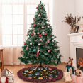 thumbnail image 6 of Pofeuu Forest Animal Faces Print Christmas Tree Skirt Tree Skirt Ornaments Soft Plush Christmas Tree Mat for Decorations Holiday Party Indoor Outdoor-, 6 of 6