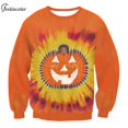 thumbnail image 3 of Sudadera de gran tamaño con estampado de calavera para hombre, jersey de chándal con cuello redondo, ropa de calle Vintage para pareja, ropa de Halloween, 3 of 4