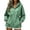 Q70 Green, variant on Mifsaly Oversized Zip Up Hoodie Women Cinched Waist Hooded Sweatshirt Lightweight Casual Long Sleeve Athletic Jacket with Drawstring and Pockets Black,S