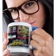 thumbnail image 2 of 3drose, Historic Taxi in Nyc, 11oz Two-tone Blue Mug, 2 of 6