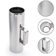 thumbnail image 4 of Foraineam Stainless Steel Guiro with Scraper, 12" x 4" Professional Latin Hand Percussion Instrument, Band Accompaniment Musical Training Tool Metal, 4 of 8