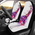 thumbnail image 2 of ABPHQTO Juego de 2 fundas para asientos de coche, protector universal para asientos delanteros de coche, jirafa acuarela, apto para coche, SUV, sedán, camión, 2 of 3