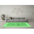 thumbnail image 3 of Ahgly Company Indoor Square Abstract Emerald Green Modern Area Rugs, 7' Square, 3 of 4