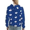 thumbnail image 7 of Haiem Moon Lamb for Women's Fashion Hoodies & Sweatshirts with Kangaroo Pocket,Hooded Sweatshirt with Eye-catching Drawstrings-Medium, 7 of 7