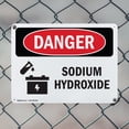 thumbnail image 5 of (2 Pack) Sodium Hydroxide OSHA Danger Sign 18 Inch X 12 Inch Indoor / Outdoor Rust-Free Aluminum Metal Signs for Workplace, Workshop, and Construction Site, Made in the USA, 5 of 8
