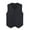 Black, variant on Toptie Waiter Uniform Unisex Button Vest For Supermarket Clerk & Volunteer-Black-US Size XL