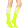 thumbnail image 3 of Knee High Socks Colorful Roller Skate Socks Striped Socks Over The Calf Tube Socks for Women Girls(1 Pair), 3 of 8
