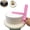 Pink, variant on 1 Set Cake Adjustable Height Scraper Smoother, Cake Top Decorator Modelling Tools, 9.29x8.27inch