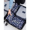 thumbnail image 2 of Spencer 6Pcs Travel Luggage Storage Bag Portable Organizer Pouch Waterproof Clothes Packing Cubes Suitcase（Navy Blue）, 2 of 6