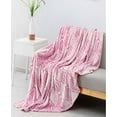 thumbnail image 4 of Sedona House Microfiber Flannel Blanket, 80" x 90", Pink, 4 of 4