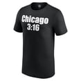thumbnail image 2 of Men's Black "Stone Cold" Steve Austin Chicago 3:16 T-Shirt, 2 of 3
