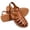 Brown, variant on Closed Toe Fisherman Gladiator Sandals for Women Adjustable Ankle Buckle Braided Slingback Strappy Summer Footwear for Casual Dressy Daily Wear