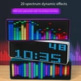 Color LED Music Spectrum Electronic Clock Sound Control Rhythm Light