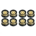 thumbnail image 1 of 8 Pcs Boutons de Contrôle de Vitesse pour Guitare Électrique Style LP, Transparent Doré, 1 of 4