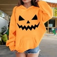 thumbnail image 2 of Mercatoo Halloween Sweatshirts for Boys Girls Cute Pumpkin Hoodie Long Sleeve Pocketed Pullover Shirts Fall Winter Warm Tops, 2 of 4